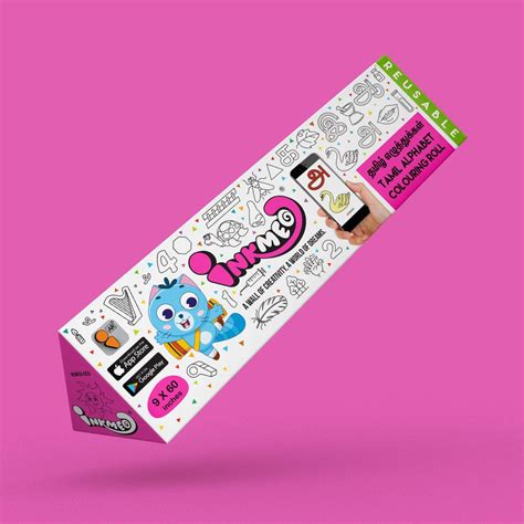 Tamil Alphabet Colouring Roll – Inkmeo