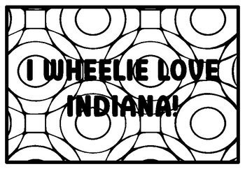 I WHEELIE LOVE INDIANA! Car Quote Coloring Pages, Car Coloring Pages ...