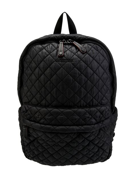 MZ Wallace Nylon Quilted Backpack - Black Backpacks, Handbags ...