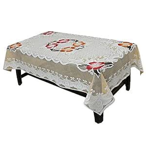 Buy Heart Home Cotton 4 Seater Centre Table Cover (Cream)- CTHH660 ...