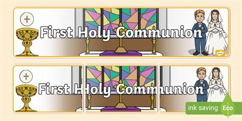 First Holy Communion Display Banner (teacher made) - Twinkl