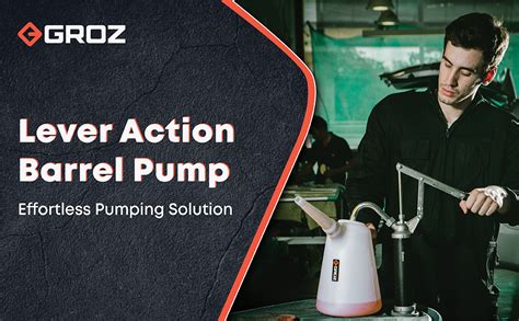 GROZ Lever Action Barrel Pump| Lever Pump for Oil, Diesel, Kerosene ...