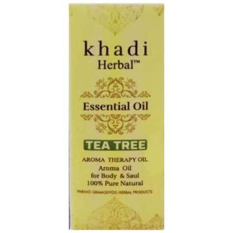 Buy Khadi Herbal Tea Tree Essential Oil - Provides Relief From Cold ...