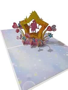 Lovcraft Romantic Couple On Star 3D Popup Greeting Cards | Handmade ...