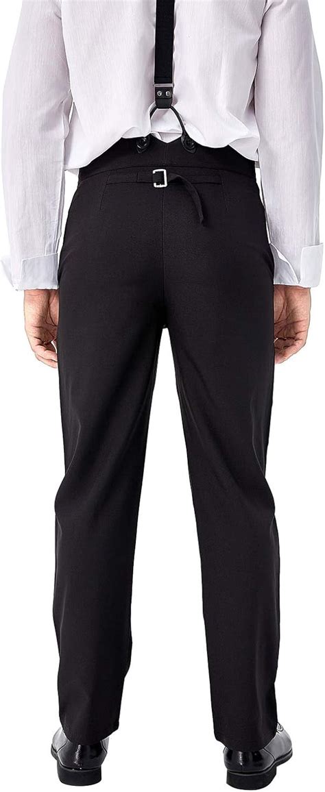 Buy Ya-cos Steampunk Pants Classic Victorian Men's Pants Trousers ...