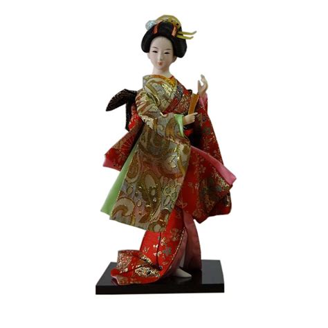 Japanese Dolls Geisha Girl Geiko Kimono Doll Home Decoration Art ...