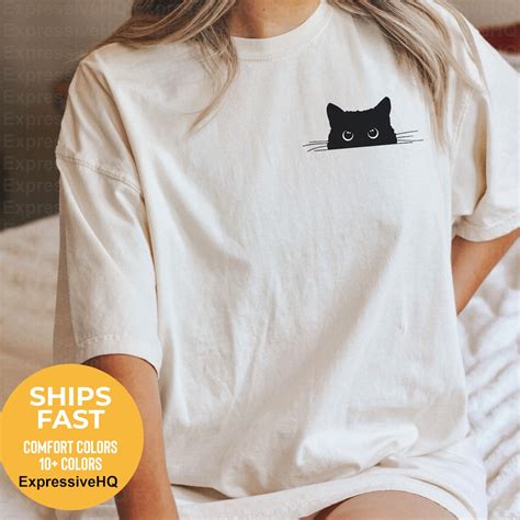 Black Cat Shirt, Black Cat Gifts, Cat Mom, Cat Shirt, Cute Kitty, Cat ...