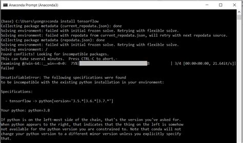 Image result for Python Tensorflow Install Error