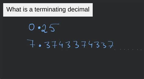 Difference Between Terminating and All Decimal Form 的图像结果