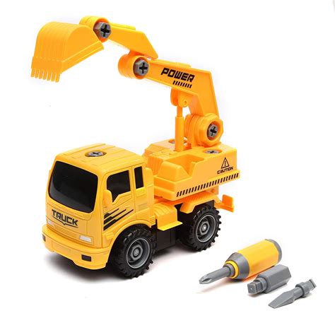 Wembley Toys Diy Friction Toys Construction Excavator Vehicle Truck ...