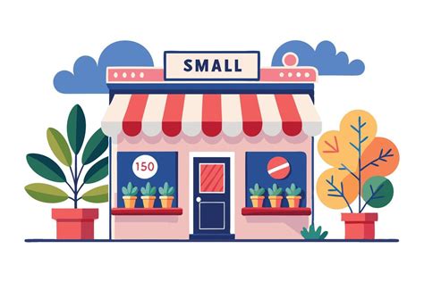 Samll Shop Vector Image 的图像结果