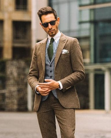 15 Brown Suits for Men Ideal for Wedding: Elegant & Bold. – Men Deserve