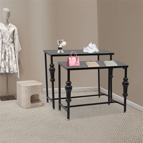 Red Barrel Studio® Industrial Retail Display Tables Standing Clothing ...