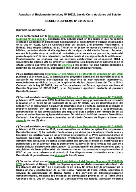 Reglamento de la Ley Nº 30225: Actualizaciones y Disposiciones Clave ...