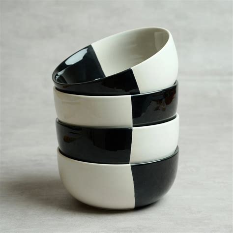 Premium Stoneware Blue Splash Serving Bowl | BlackCarrot