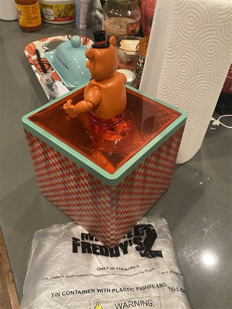 FNAF LED Freddy Jack In The Box Popcorn Bucket Regal Cinemas In Hand ...