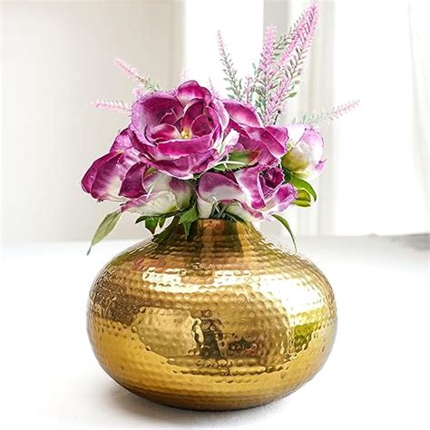 Buy Behoma Metal Flower Vase for Home Decor | Table Decorative Item for ...
