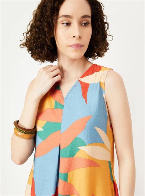 Buy Women Printed Asymmetrical Hem Dress Online at just Rs. 999.0 ...