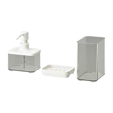 Ikea 3-Piece Bathroom Set (soap Dispenser, Soap Case and Tooth Brush or ...