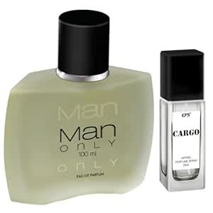 Buy CFS Man Only Black 100ml Eau De Parfum & Cargo White 25ml Long ...
