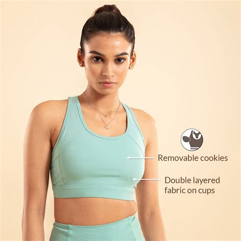 Nykd All Day On-Trend Sports Bra With Keyhole Back-NYK082-Wasabi + Jet ...