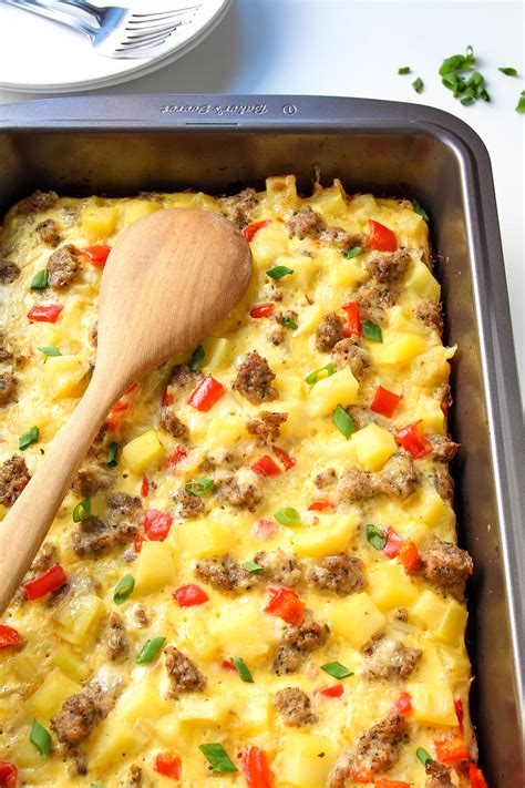 Sausage Egg Cheese Breakfast Casserole Overnight at Janet Rojo blog