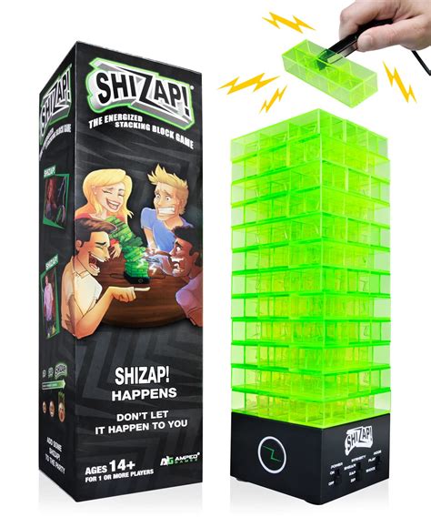 Buy ShiZap! The Energized Stacking Block Game - Electric Shocking Light ...