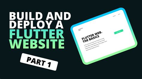 Building a Website In Flutter - Flutter Web Beginners Tutorial