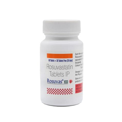 Rosuvas 20 Tablet (60+30 Free) | Uses, Side Effects, Price | Apollo ...