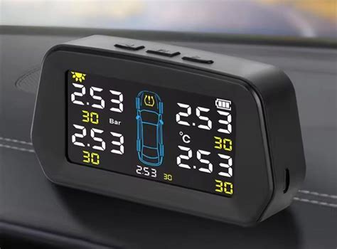 ROGER Tire Pressure Monitoring System (TPMS) for Cars | Wireless Solar ...