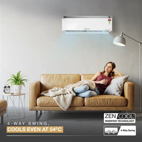 Sansui 1.5 Ton 5 Star Split Inverter AC with Zen Cool, 5-In-1 ...