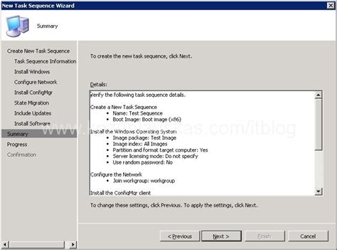 Create Task Sequence SCCM 的图像结果