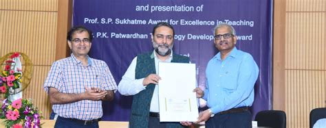 IITB Confers Excellence in Teaching Award and the Dr. P. K. Patwardhan ...