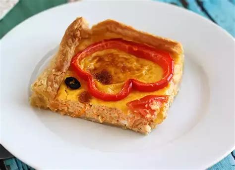 Spring carrot quiche