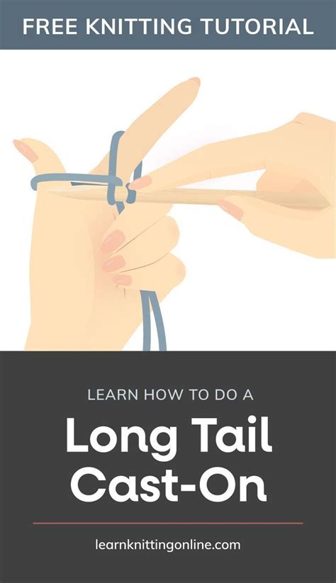 Long Tail Cast On Tutorial 的图像结果