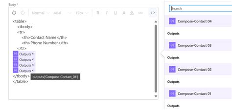 Image result for Power Automate Compose Function HTML Image