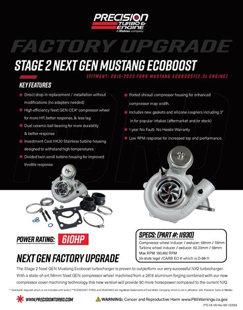 Full Race | Precision Stage 2 Next GEN Mustang EcoBoost 2.3L Bolt-On Turbo Upgrade