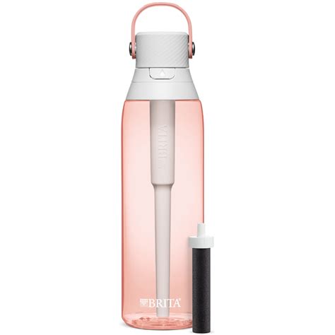 Brita Premium Leak Proof Filtered Water Bottle, Blush Pink, 26 oz - Walmart.com
