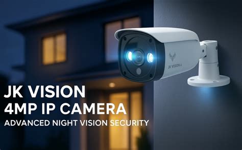 Buy JK Vision 4MP IP Camera with 18 LED, Night Vision, Built in Audio ...