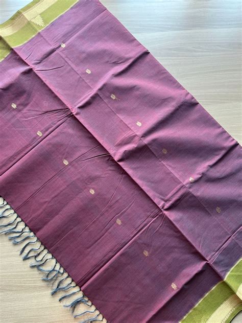 Handwoven Kanchi Cotton Saree -14017 – FABK