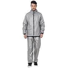 ZEEL Mens Raincoat with Adjustable Hood | Reversible Raincoat for Men ...