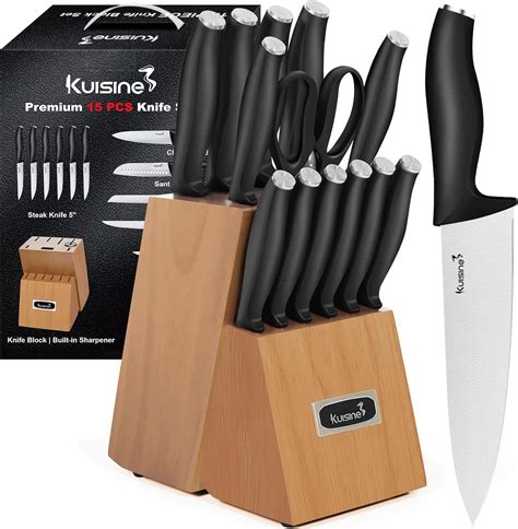 Kuisine Chef Knife Set,High Carbon Stainless Steel Ultra Sharp Blade ...