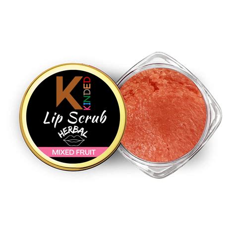 KINDED Lip Sugar Scrub Herbal Natural Essential Oils Exfoliating Balm ...