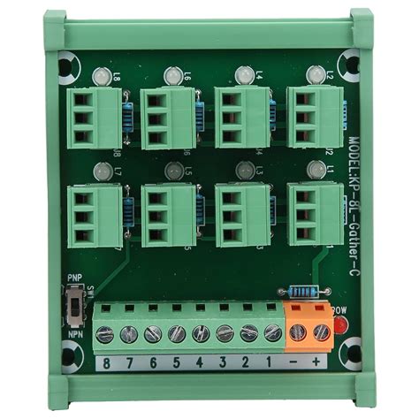 3NH® Terminal Block, Stable 8 Channel Simple Operation 3 Wire DIN Rail ...