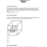 Electrostatic Potential and Capacitance: JEE Main Previous Year ...