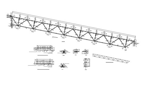 Truss Top View Plan Detail Drawing In Dwg Autocad File Cadbull | Images ...