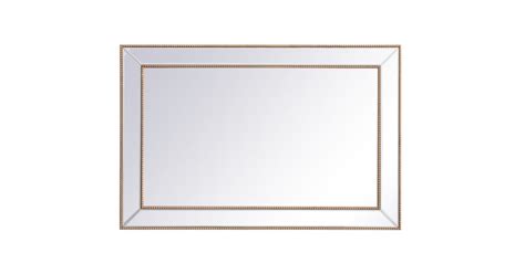Elegant Lighting MR33248G Iris 32" x 48" Vintage Rectangular Framed ...