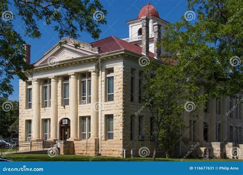 The Limestone Courthouse in Johnson City Texas Editorial Photo - Image ...
