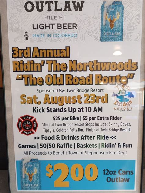 Ridin the Northwoods , Twin Bridge Resort and Supper Club, Crivitz, 23 ...