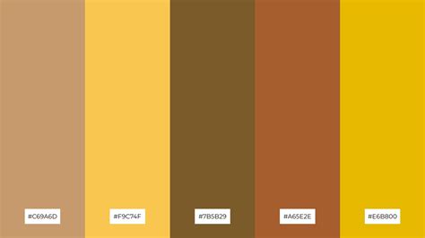 The Best 15 Yellow Brown Color Palette Combinations